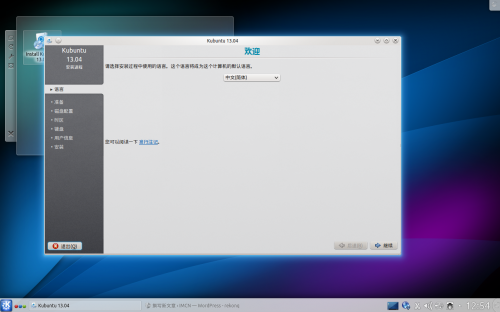 Kubuntu 13.04 install 01 lang