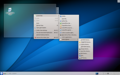 Kubuntu 1309 desktop luncher