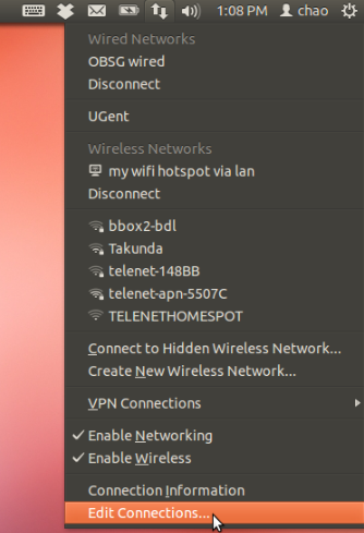 设置Ubuntu的笔记本电脑为WiFi热点