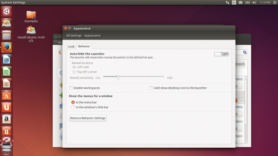 ubuntu 14.04 menu