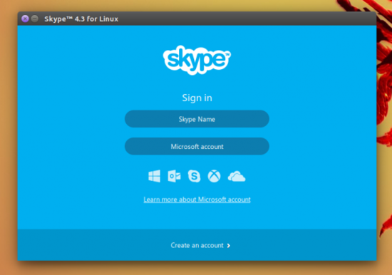 [图]微软面向Linux平台放出4.3版本Skype应用