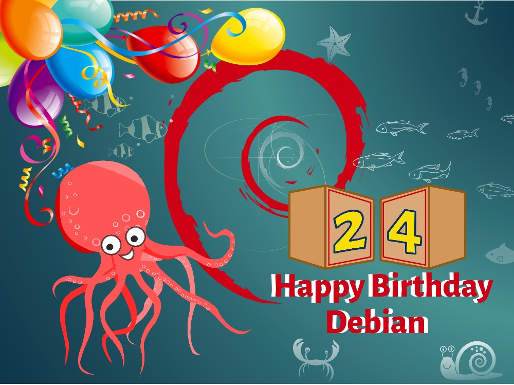 Debian 已经 24 岁啦Debian 已经 24 岁啦