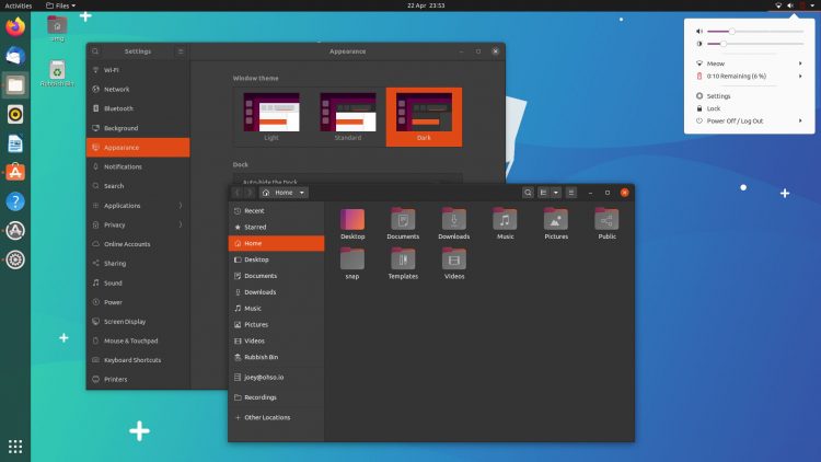 Ubuntu Dark主题，但浅色外壳
